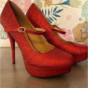 Charlotte Russe Glitter High Heel